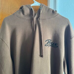 Brown 'Bux' Logo Hooded Sweatshirt